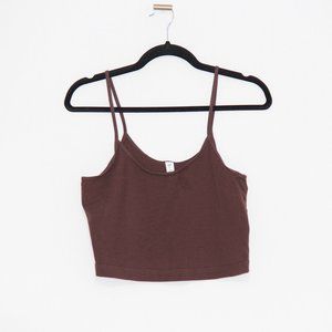 BP. Nordstrom Brown Crop Spaghetti Strap Tank